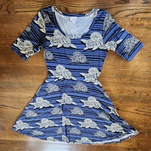 Cotton dress with floral detail